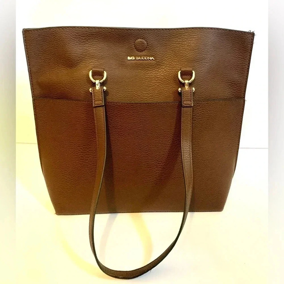 Big Buddha Brown Tote Bag and Clutch - Picture 4 of 6